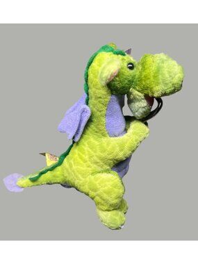 Medieval Times Exclusive 6” Plush Green & Purple Dragon Jazzie Version Collectib